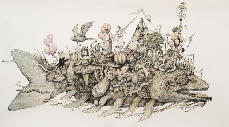 サーカステーマに独特世界 画家 絵本作家ヒグチユウコ展 高知県立文学館 高知新聞